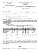 Kỳ thi học sinh giỏi lớp 12 thpt năm học 2011-2012 môn địa lý